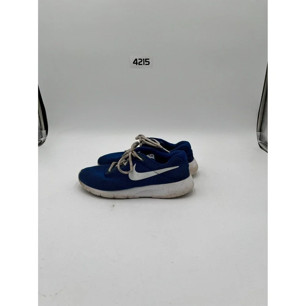 Nike Tanjun AR9864-400 Running Sneakers Big Kids US 6YW Blue White Mesh Lace Up